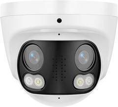 4K 8MP Dual Lens POE IP Camera 180° Panoramic Color Night Vision Metal Housing
