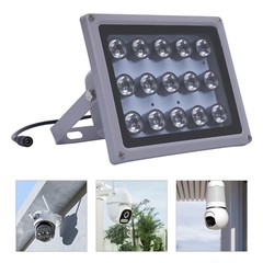 30W 12V IR Infrared Illuminator Lamp Night Vision Security Floodlight For CCTV