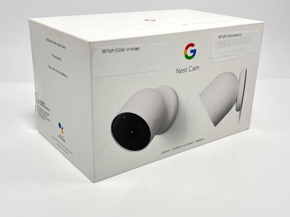 Google Nest Cam Outdoor or Indoor, Battery – 2nd Generation – 2 Count