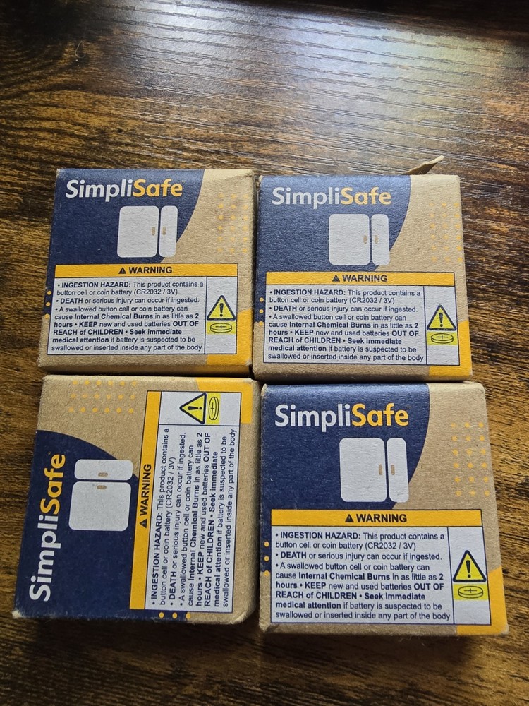 SimpliSafe Door Window Magnetic Entry Sensor ES3 (Gen 3) 4-Pack – Brand New