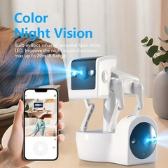 4MP Indoor WiFi Camera Motion Detection Night Vision Security Surveillance Cam
