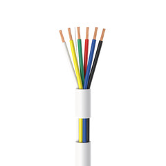 1000FT Security Wire 22AWG 22/6 Stranded CCA Burglar Fire Alarm CCTV Cable White