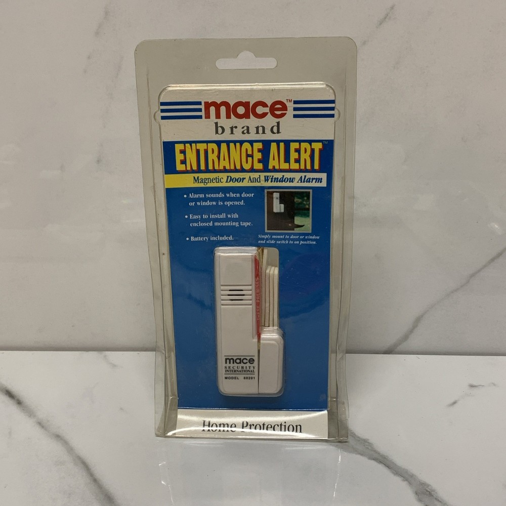 Mace Brand ENTRANCE ALERT Magnetic Door & Window Alarm 95db Security Protection