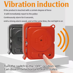KERUI Wireless Vibration Alarm Sensors 120dB Ultra-Slim Detector Anti-theft