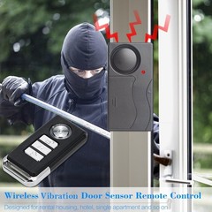 Enhanced Security with 110dB Wireless Vibration Alarm – Perfect for Vehicles