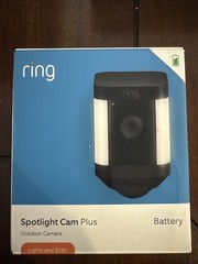 Ring Spotlight Cam Plus Battery-Powered Outdoor Camera with Solar Panel