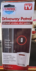 U.S Patrol Driveway Patrol Garage Motion Sensor Security Infrared System White