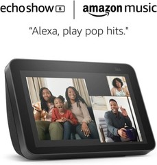 Amazon Echo Show 8 with Alexa – 2nd Ed 8″ HD smart display – Glacier Black