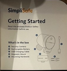 SimpliSafe Outdoor Wireless Security Camera Series 2 Active Guard CM021 SEALED!