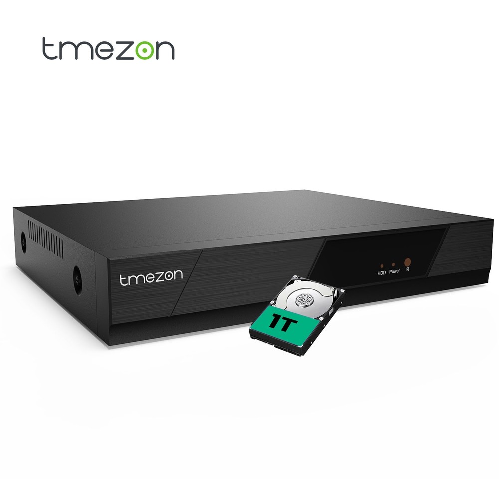 TMEZON 8CH 5IN1 1080P Video Recorder DVR for Home Security Camera with 1TB HDD