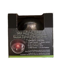 Fake Security Cameras In/Outdoor CCTV Dome Camera Flashing Red LED Light 4pk