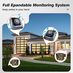 Solar Driveway Alarm Wireless Outside 1/2 Mile Long Range, 3 Sensitivity & Weath