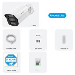 8MP POE Security IP Camera 4K Outdoor Audio CCTV for NVR HIKVISION Compatible