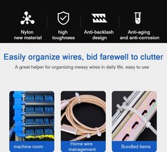 100-Pack Wholesale Nylon Cable Ties |Self-Locking Cable Ties 4×200 mm, 3.6 mm US
