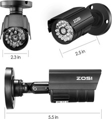 Zosi 2AK-2116E-D-US Fake Bullet Camera 2 pack battery operated – Lights up – New