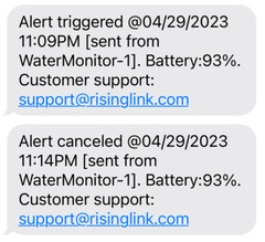 Outdoor WiFi Water Level Alarm High/Low Monitor SMS/Text Email Alerts Battery