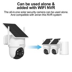 ARCCTV Outdoor Solar Security Camera System 4MP Wireless 5G Wifi 2Cams Kit 4CH