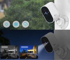 4Pcs Solar Camera Ourdoor Wireless Solar Powered Security Camera System WiFi Cam