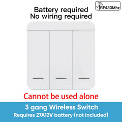Rf433Mhz Mini Wireless Remote Control Light Switch 1/2/3 Gang 86 Wall Transmitte