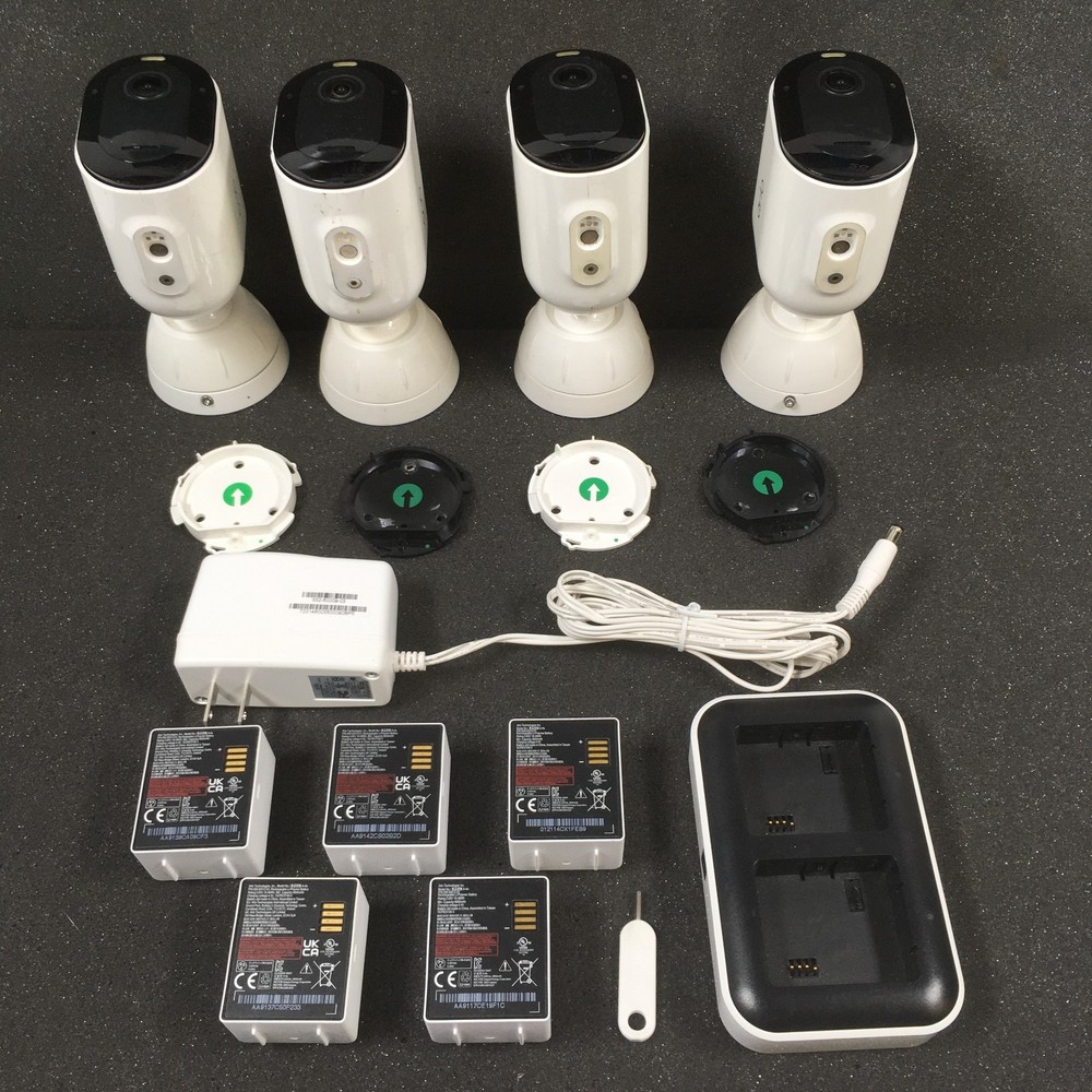 Arlo Pro 5S 2K Security Camera VMC4060P White (SET of 4 Cameras) Good