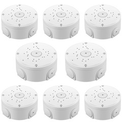 8 PCS Universal Security Camera Junction Box ABS Waterproof Wall Mount CCTV