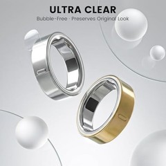 Ultra-Thin Clear Skin Cover for Oura Ring Gen 4/4 Ceramic/Oura Gen 3, Size 7