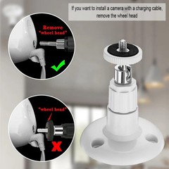 4 Set for Arlo Bracket Mounts for Ultra Cameras 360° Swivel ABS Plastic outdoor