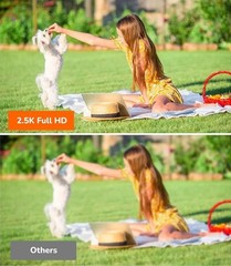2.5K Wi‑Fi Solar Security Camera Outdoor Night Vision Motion 2‑Way, 32GB