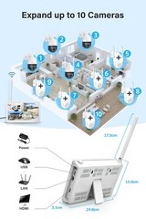 5MP 360° PTZ Security Camera for JENNOV J-Series Wireless Camera System NVR
