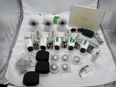 Netgear Arlo Q HD Home 8-Camera Security System Base Station Mounts Batteries