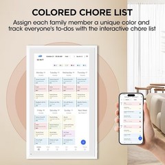 Digital Family Smart Calendar 21.5 inch Full HD Touchscreen Wi‑Fi Google iCloud