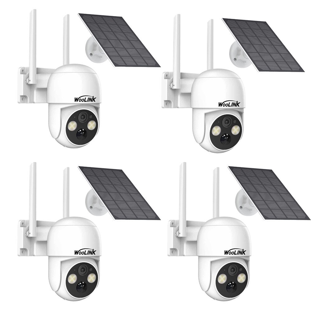 4MP HD Solar Camera Wireless WiFi Solar Power Battery IP Camera Outdoor 2/4PK