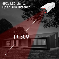 4K 8MP Audio PoE Security IP Camera Outdoor AI Color Night Vision for Onvif NVR