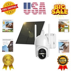 4G LTE Cellular Security Camera Includes SIM CardSupport Verizon/AT&T/T-Mobil…