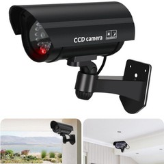Dummy Fake Security CCTV Camera Outdoor Flashing LED Light Surveillance IP54