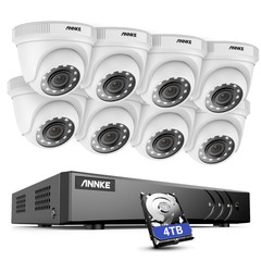 ANNKE 8CH 5MP Lite DVR 1080P Security Camera System AI Detection H.265+ Outdoor