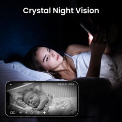 Effortless Home Monitoring: 2K WiFi Indoor Camera with 360° View & Cloud Storage