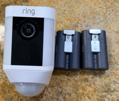 Ring Spotlight Cam Battery Wireless Wi-Fi 1080p Motion Siren + 2 Batteries