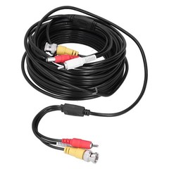 Hot 10-30m BNC DC Video Audio Power Cable Cord Wire For CCTV Security Camera DVR