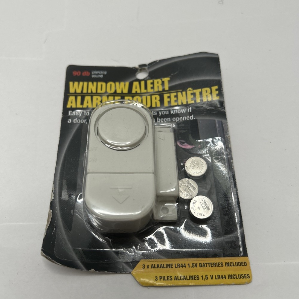 Window Alert Alarm 90db Piercing Sound Door/Window/Cabinet Battery Operated