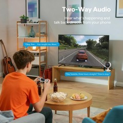 24/7 Cloud & Local Recording Security Camera – 2K, Night Vision, Two-Way Audio
