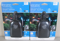 2 New Enbrighten Dual Outdoor Wi-Fi Smart Switch
