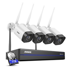 ANNKE 5MP 8CH NVR Wireless 3MP Security IP Camera System Outdoor Audio Recording
