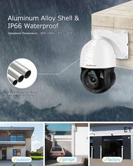 Jennov 8MP Camera PTZ 30x Zoom Security PoE Outdoor Compatible for Hikvision NVR