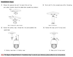 Hikvision DS-1662ZJ Ceiling Long Pendant Pole Mount Bracket for PTZ Cameras