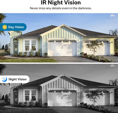 Smart 1080P Video Doorbell Camera with Night Vision, Live View, AI Human Detecti