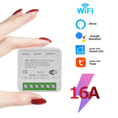 Tuya Zigbee Smart Switch Wifi Breaker Relay 16A 220V 110V 2-Way Control Smart Li