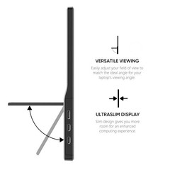 Anyuse Portable Monitor For Laptop 15.6 Inch 1080P Usbc-C Hdmi Ultra-Slim