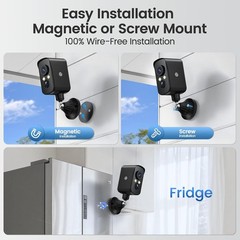 Advanced 4G LTE Cellular Security Camera – 2K Night Vision, 7-Day Cloud Storage