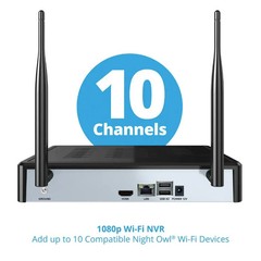 Night Owl 10-Channel Wi-Fi 1TB NVR with 4 Spotlight Camera Security System